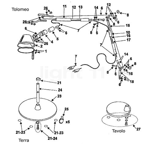 artemide tolomeo|artemide tolomeo ersatzteilliste.